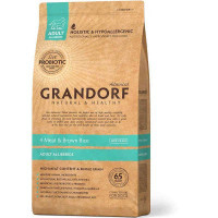 Grandorf (Грандорф) Holistic 4 Meat & Brown Rice - Сухой корм с 4-мя видами мяса, бурым рисом и пробиотиками для взрослых собак различных пород (3 кг)