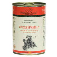 Hubertus Gold (Хубертус Голд) - Консервований корм Яловичина з Яблуком і Пастернаком для цуценят і молодих собак (400 г) в E-ZOO