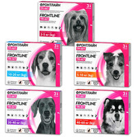 Frontline Tri-Act (Фронтлайн Три-Акт) - Противопаразитарный препарат от блох, вшей, клещей и комаров для собак (1 пипетка) (2-5 кг Sale!) в E-ZOO