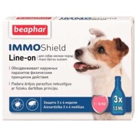 Beaphar (Беафар) IMMO Shield - Протипаразитарні краплі для собак з діметіконом (3 шт.) (менш 15 кг (3 шт./уп)) в E-ZOO