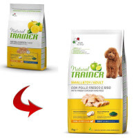 Trainer (Трейнер) Natural Adult Mini Con Pollo Fresco, Riso & Aloe Vera - Корм з куркою, рисом і алое вера для дорослих собак міні порід (7 кг) в E-ZOO фото №4 Trainer (Трейнер) Natural Adult Mini Con Pollo Fresco, Riso & Aloe Vera - Корм з куркою, рисом і алое вера для дорослих собак міні порід (7 кг) в E-ZOO