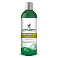 VET`S BEST (Ветс Бест) Oatmeal Medicated Shampoo - Терапевтичний шампунь від лупи, лущення, для сухої шкіри (470 мл) в E-ZOO