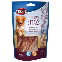 Trixie (Тріксі) PREMIO Fish Duck Steaks - Ласощі стейки жувальні для собак (100 г) в E-ZOO