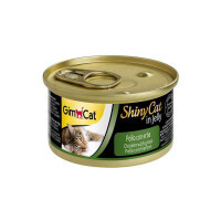 GimCat (ДжимКэт) ShinyCat - Консервированный корм с курицей и травой для кошек (70 г) в E-ZOO