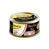 GimCat (ДжимКет) ShinyCat Filet - Консервований корм з філе курки та креветками для котів (70 г) в E-ZOO