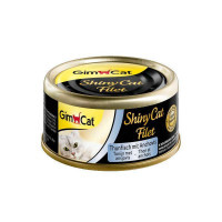 GimCat (ДжимКет) ShinyCat Filet - Консервований корм з філе тунця та анчоусами для котів (70 г) в E-ZOO