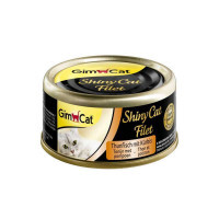 GimСаt (ДжимКет) ShinyCat Filet - Консервований корм з філе тунця та гарбузом для котів (70 г) в E-ZOO