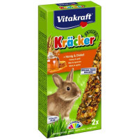 Vitakraft (Витакрафт) Kracker Original + Honey & Spelt - Крекер для кроликов с медом и спельтой (2 шт./уп.)
