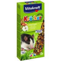 Vitakraft (Витакрафт) Kracker Original Spelled + Apple - Крекеры со спельтой и фруктами для крыс (2 шт./уп.)