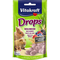 Vitakraft (Вітакрафт) Drops WildBerries - Ласощі-драже з лісовими ягодами для всіх видів гризунів (75 г) в E-ZOO