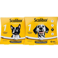Scalibor (Скалибор) by MSD Animal Health - Противопаразитарный ошейник от блох и клещей для собак (65 см)