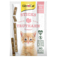GimСat (ДжимКэт) Kitten Sticks - Лакомство с индейкой и кальцием для котят (3 шт./уп.) в E-ZOO