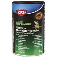 Trixie (Трикси) Reptiland Vitamin-Mineralstoffkomplex - Минеральная добавка для плотоядных рептилий с кальцием (50 г)