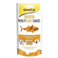 GimСat (ДжимКэт) SUPERFOOD Mobility Duo-snakcs - Лакомство для котов с тунцом и тыквой для здоровья суставов (40 г) в E-ZOO