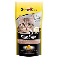 GimCat (ДжимКэт) Kase-Rollis - Таблетки сырные для здоровой кожи и красивой шерсти у кошек (40 г) в E-ZOO