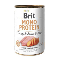 Brit (Брит) Mono Protein Turkey & Sweet Potato - Консервы для собак с индейкой и сладким картофелем (400 г)