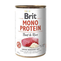 Brit (Брит) Mono Protein Beef & Rice - Консервы для собак с говядиной и рисом (400 г)