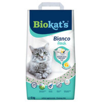 BIOKAT'S (Биокетс) BIANCO FRESH - Наполнитель комкующийся для кошачьего туалета (5 кг) в E-ZOO