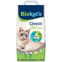 BIOKAT'S (Біокетс) CLASSIC FRESH 3 in 1 - Наповнювач, що утворює грудочки для котячого туалету КЛАСІК 3 в 1 з ароматом свіжої трави (18 л) в E-ZOO