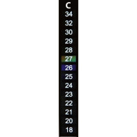 Trixie (Трикси) Термометр-самоклейка жидкокристалический для аквариума (13 см)