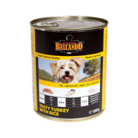 Belcando (Белькандо) Консервированный суперпремиальный корм с вкусной индейкой и рисом для собак всех возрастов (800 г)