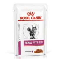 Royal Canin (Роял Канин) Renal with Beef Feline - Консервированный корм с говядиной для кошек при почечной недостаточности (кусочки в подливе) (85 г) в E-ZOO