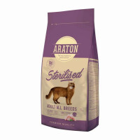 Araton (Аратон) Sterilised Adult All Breeds - Сухой корм с птицей для стерилизованных и склонных к полноте взрослых кошек (15 кг) в E-ZOO