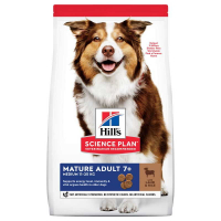 Hill's (Хиллс) Science Plan Mature Adult 7+ Medium with Lamb&Rice - Сухой корм с ягненком и рисом для собак средних пород старше 7 лет (2,5 кг)