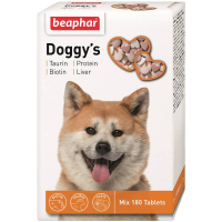 Beaphar (Беафар) Doggys Mix Taurin+Protein+Liver - Лакомство витаминизированное для собак (180 шт./уп.)