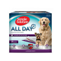 Simple Solution (Симпл Солюшн) All Day - Пелёнки высокой степени впитываемости для собак с ароматом лаванды (60х58 см / 50 шт.)