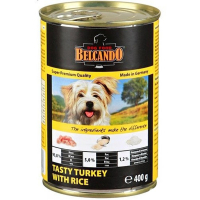 Belcando (Белькандо) Консервированный суперпремиальный корм с вкусной индейкой и рисом для собак всех возрастов (400 г)