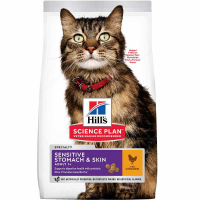 Hill's (Хиллс) Science Plan Sensitive Stomach&Skin Adult with Chicken - Сухой корм с курицей для котов с чувствительным желудком и кожей