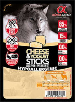 Alpha Spirit (Альфа Спіріт) Sticks Cheese & Yogurt - Напіввологий смаколик для собак (палички з йогуртом і сиром) (40 г) в E-ZOO