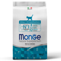 Monge (Монж) Superpremium Kitten Rich in Chicken - Сухой корм с курицей для котят в возрасте от 1 до 12 месяцев (1,5 кг) в E-ZOO