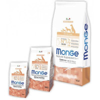 Monge (Монж) Natural Superpremium All Breeds Puppy & Junior - Сухой корм с лососем и рисом для щенков всех пород (2,5 кг)