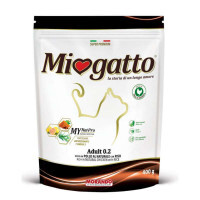 Miogatto (Миогатто) Adult 0.2 Chicken&Rice - Сухой корм с курицей и рисом для взрослых котов (400 г) в E-ZOO