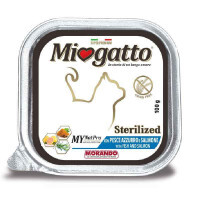 Miogatto (Миогатто) Sterilized Fish and Salmon - Влажный корм с лососем для взрослых стерилизованных котов и кошек (100 г) в E-ZOO
