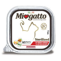 Miogatto (Міогатто) Sterilized Beef and Vegetables - Вологий корм з яловичиною для стерилізованих котів (100 г) в E-ZOO