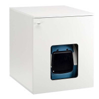 Ferplast (Ферпласт) Cat Cabinet - Тумбочка деревянная для кошачьего туалета и аксессуаров на магнитной защелке (53x60x65 см) в E-ZOO