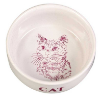 Trixie (Трикси) - Миска керамическая для кошек с рисунком кошки - Фото 2