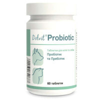 Dolfos (Дольфос) Dolvit Probiotic - Комплекс витаминов и микроэлементов Долвит Пробиотик для собак и кошек против дисбактериоза (60 шт./уп.) в E-ZOO