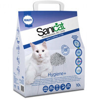 Sanicat (Саникет) Hygiene - Впитывающий наполнитель для кошачьего туалета, белые и легкие гранулы (10 л)