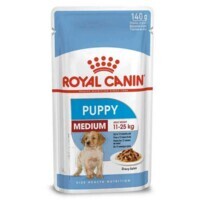 Royal Canin (Роял Канин) Medium Puppy - Влажный корм для щенков средних пород (кусочки в соусе) (10х140 г (box)) в E-ZOO