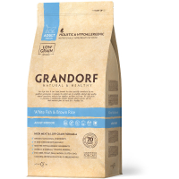 Grandorf (Грандорф) Holistic White Fish&Brown Rice - Сухой корм с белой рыбой и коричневым рисом для котов с чувствительным пищеварением (2 кг)