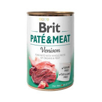 Brit (Брит) PATE & MEAT Venison - Консервированный корм с олениной для собак (400 г) в E-ZOO