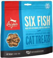 Orijen (Ориджен) SIX FISH TREATS - Лакомство 6 видов рыбы для кошек (35 г)