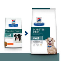 Hill's (Хиллс) Prescription Diet w/d Diabetes Care - Корм-диета c курицей для собак при сахарном диабете, избыточном весе (10 кг) в E-ZOO