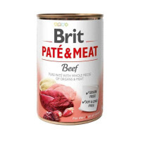 Brit (Брит) PATE & MEAT Beef - Консервированный корм с говядиной для собак (400 г)