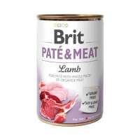 Brit (Брит) PATE & MEAT Lamb - Консервированный корм с ягненком для собак (400 г) в E-ZOO