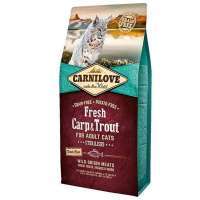 Carnilove (Карнилав) Fresh Carp & Trout for Adult Sterilised Cats - Сухой беззерновой корм с карпом и форелью для стерилизованных котов (2 кг)